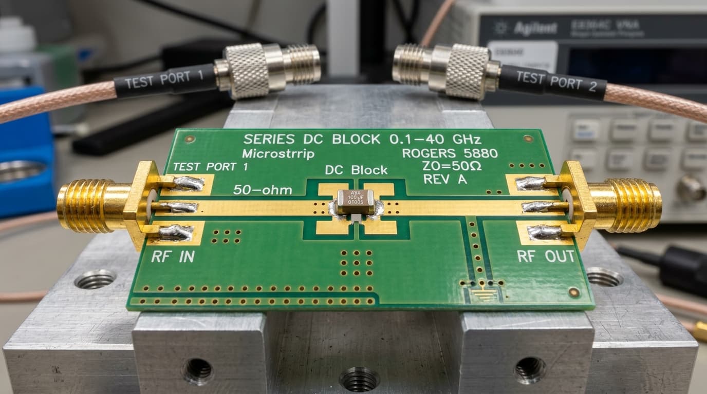 High-Frequency Series DC Block